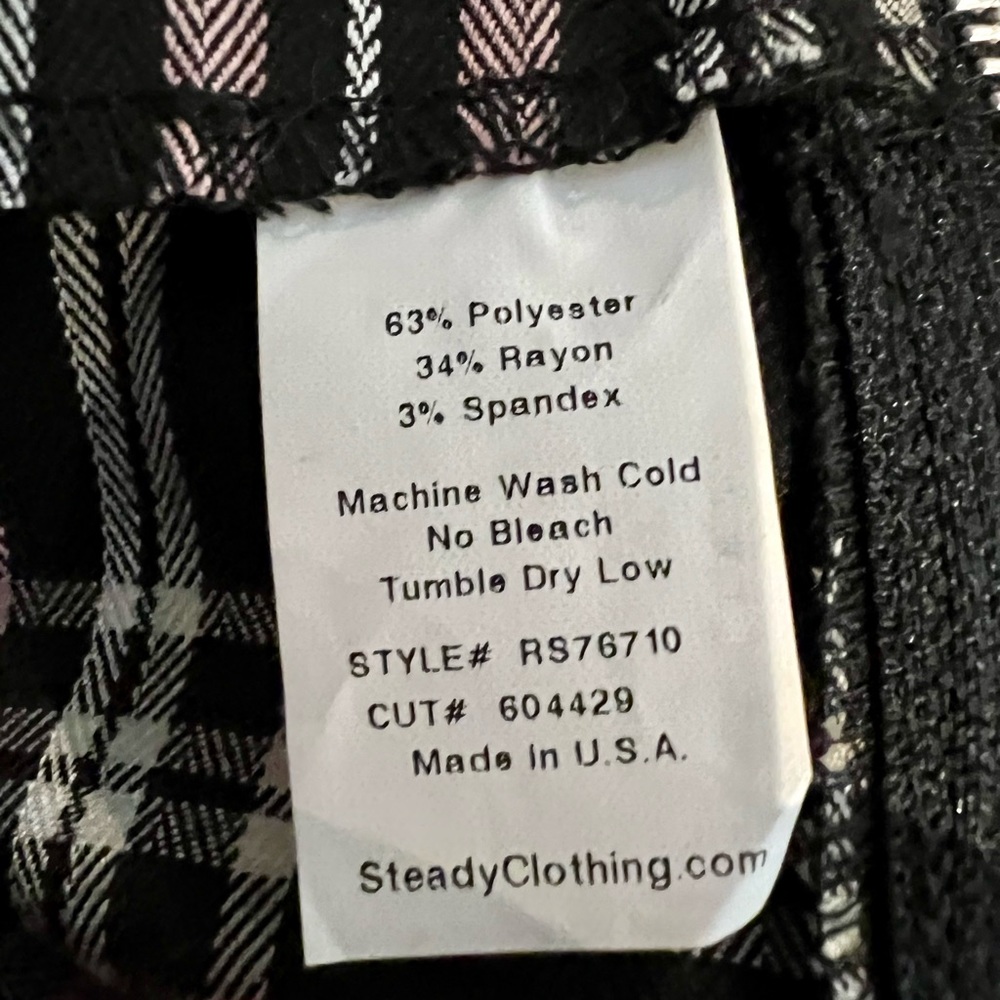 Rock Steady Clothing Pink Plaid Punk Rock Mini Skirt BNWT Sz M - Picture 13 of 13